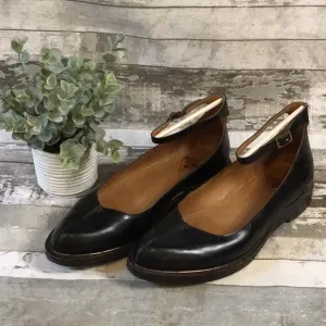 John Fluevog Ankle Strap Flats Size 9