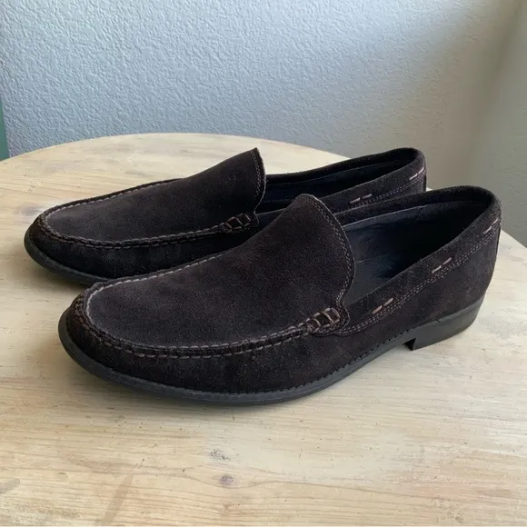John Varvatos, USA, Suede Loafers, Sz 10.5