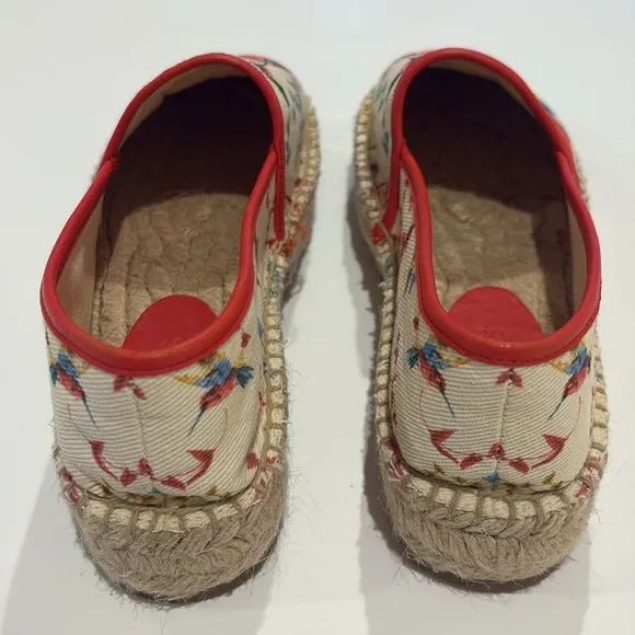 Johnny Was Andra espadrilles embroidered Floral hummingbirds women’s size 7