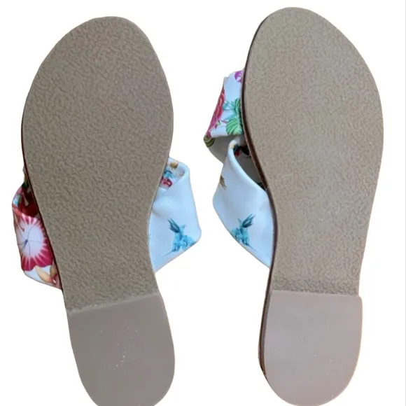 JOHNNY WAS Andra Slide Sandal - Floral Print - Women’s Size 7 - NEW