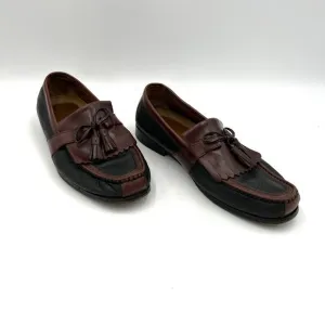 Johnston &amp; Murphy Aragon II Kiltie Tassel Black Mahogany Loafers