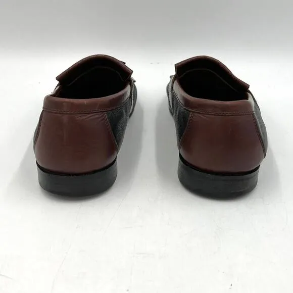 Johnston &amp; Murphy Aragon II Kiltie Tassel Black Mahogany Loafers