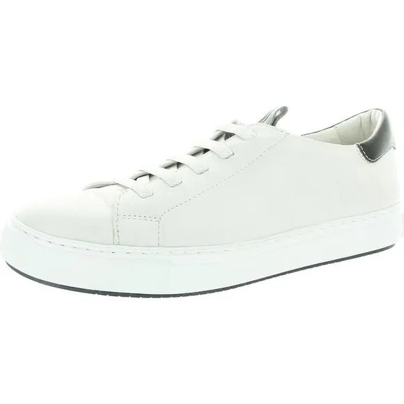 Johnston &amp; Murphy Mens Anson Ivory Leather Casual And Fashion Sneakers New