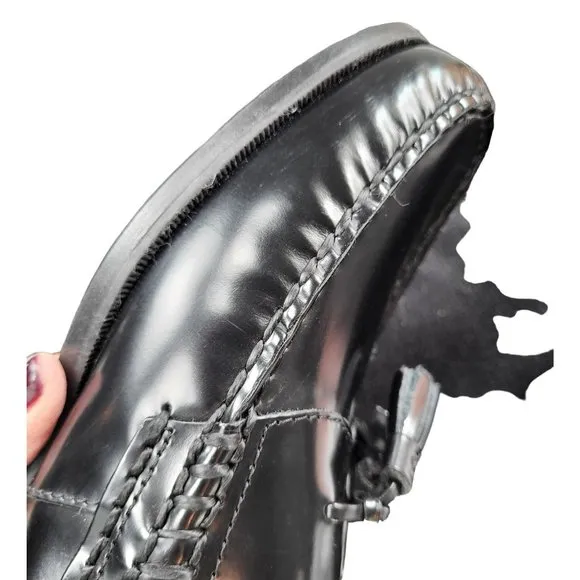 Johnston &amp; Murphy Men's Hayes Tassel Slip-On Loafers Black Size 8M
