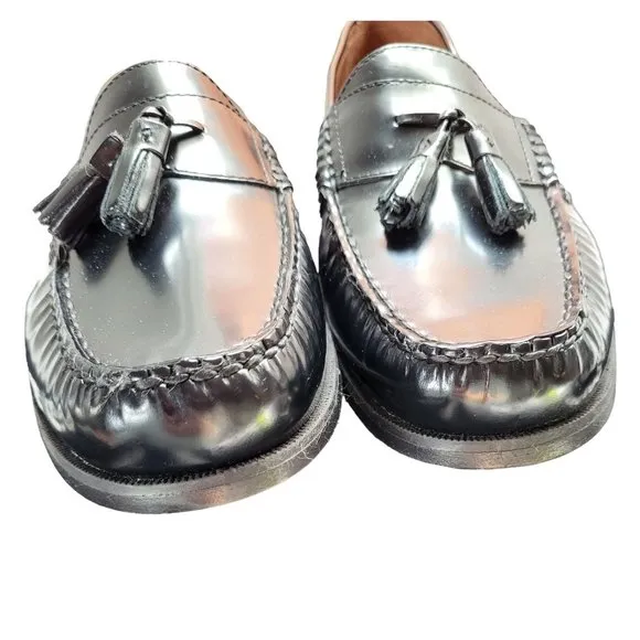 Johnston &amp; Murphy Men's Hayes Tassel Slip-On Loafers Black Size 8M