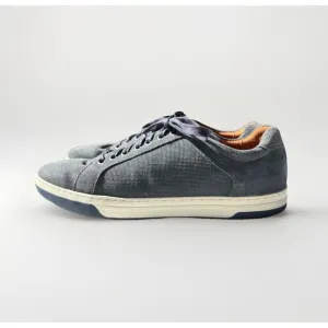 Johnston &amp; Murphy Men’s Navy Leather Lace-Up Sneakers – Size 10 M