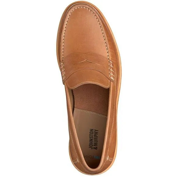 Johnston &amp; Murphy Mens Tan Comfort Insole Loafers NWOB