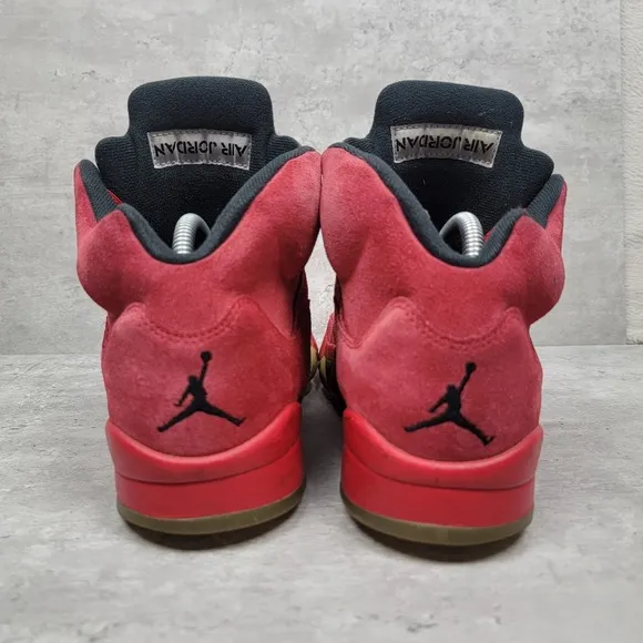 Jordan 5 Retro Red Suede Mens Size 8 Basketball Shoes Sneakers 136027 602