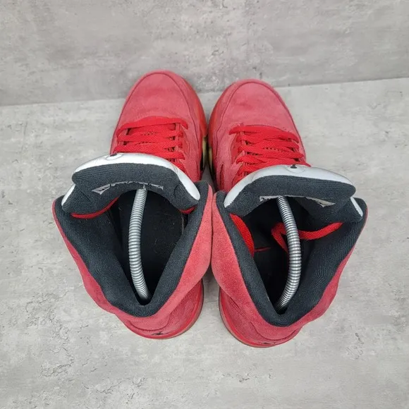 Jordan 5 Retro Red Suede Mens Size 8 Basketball Shoes Sneakers 136027 602