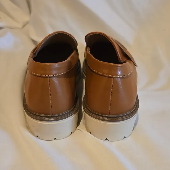 Jordan Brown Leather Penny Loafers