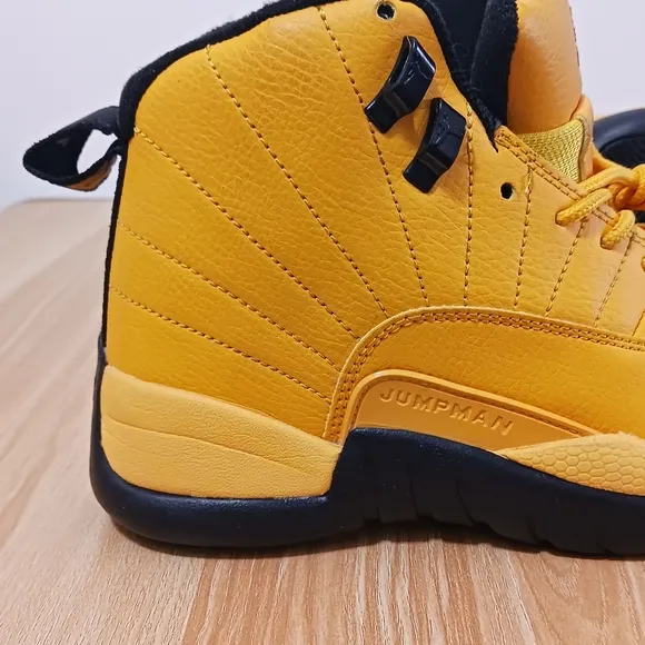 Jordan Orange and Black High-Top Sneakers