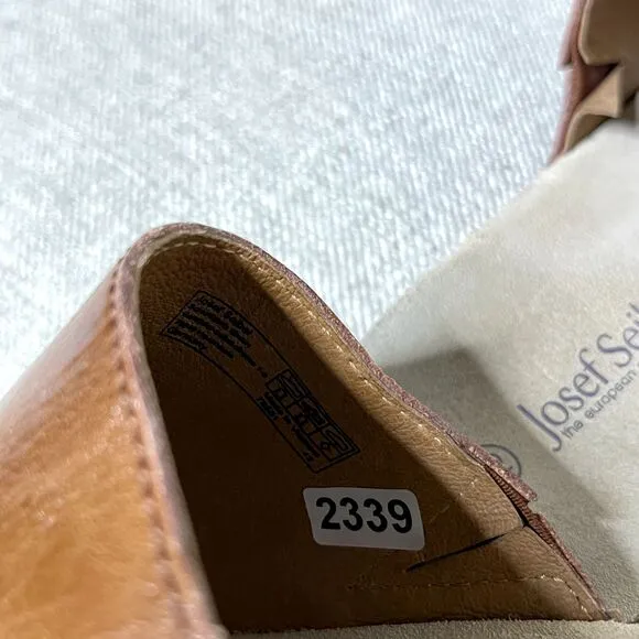Josef Seibel Sandals EU 42 US 11 Tonga 51 Leather Brown Slip-On Slides Mules