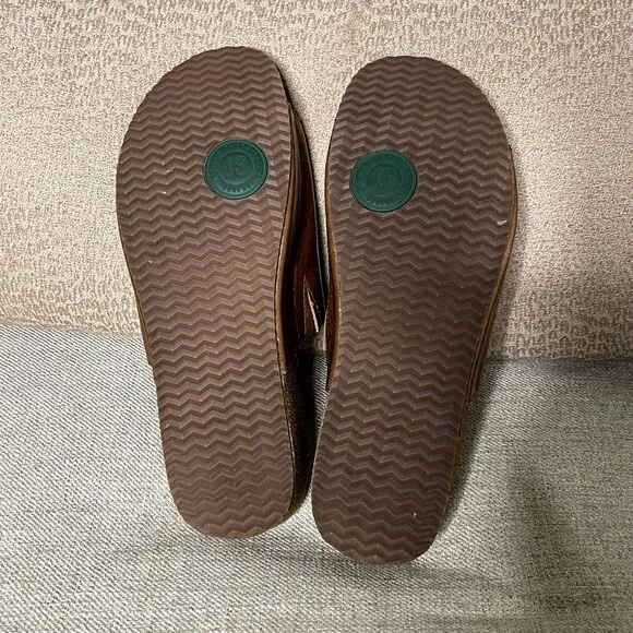 Josef Seibel Sandals EU 42 US 11 Tonga 51 Leather Brown Slip-On Slides Mules