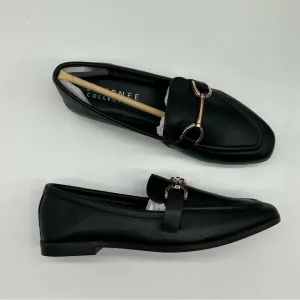 JOURNEE COLLECTION Women's Mizza Slip-On Loafers in black size 5.5 Wide Width