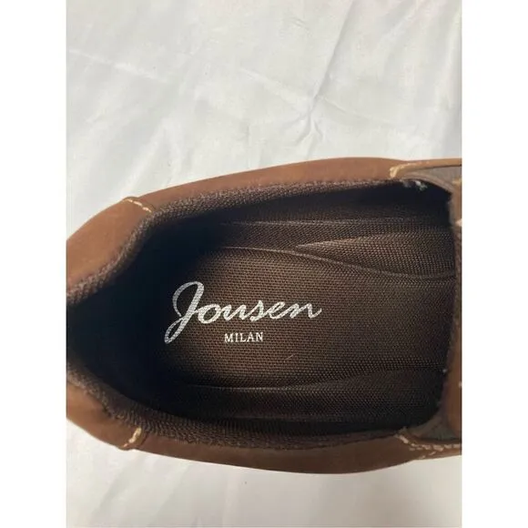 Jousen Men's Jungle Moc Casual Loafers Leather Slip-on Walking Shoes 9