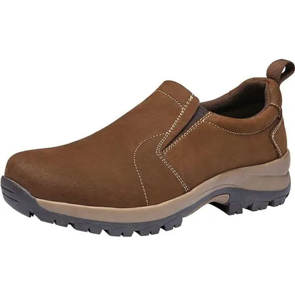 Jousen Men's Jungle Moc Casual Loafers Leather Slip-on Walking Shoes 9