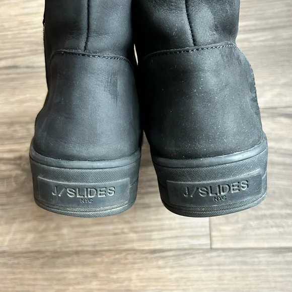 J/Slides Henley Platform Leather Boots | 8