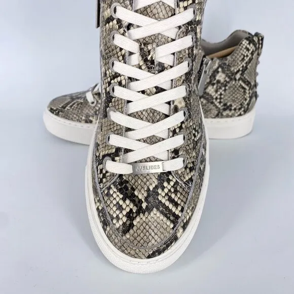 J/SLIDES Ludlow Sneaker Snakeskin Embossed Leather