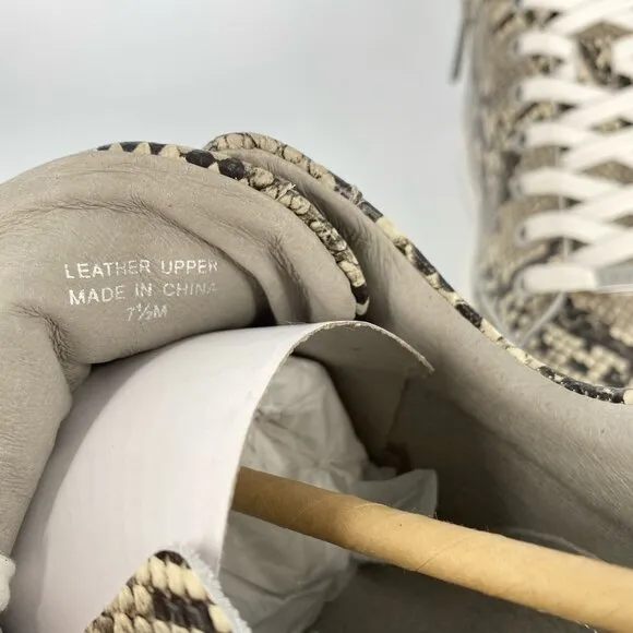 J/SLIDES Ludlow Sneaker Snakeskin Embossed Leather