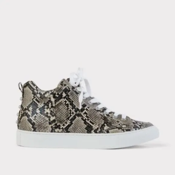 J/SLIDES Ludlow Sneaker Snakeskin Embossed Leather