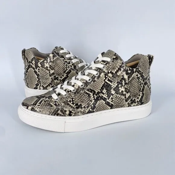 J/SLIDES Ludlow Sneaker Snakeskin Embossed Leather