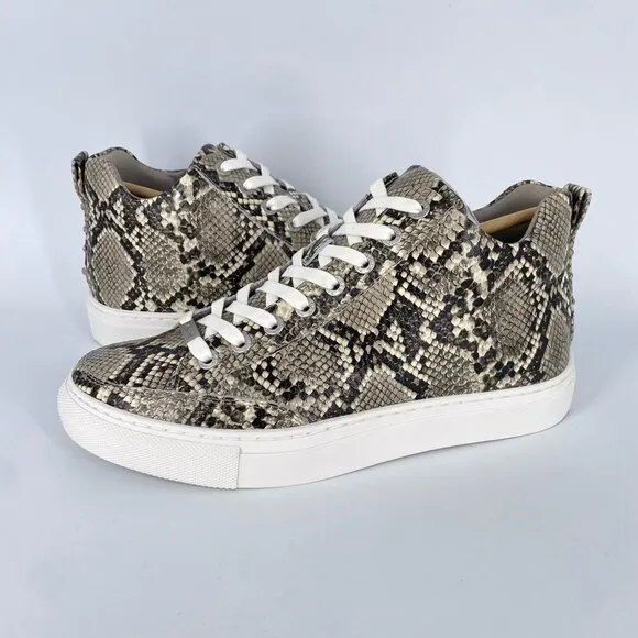 J/SLIDES Ludlow Sneaker Snakeskin Embossed Leather