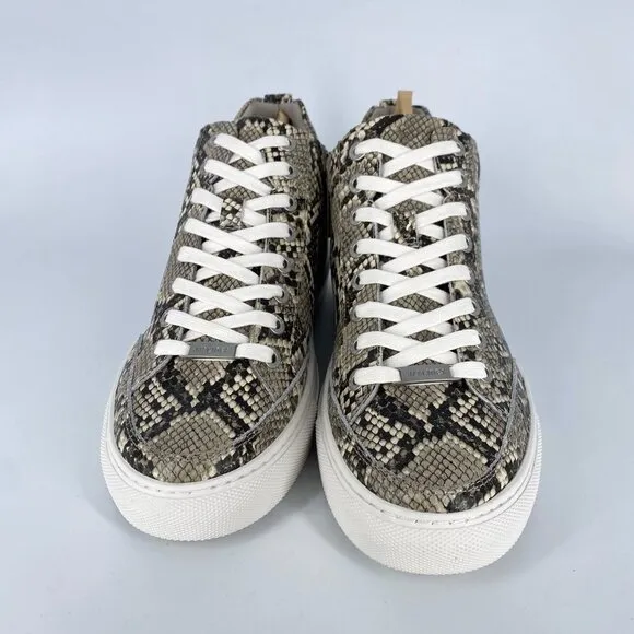 J/SLIDES Ludlow Sneaker Snakeskin Embossed Leather
