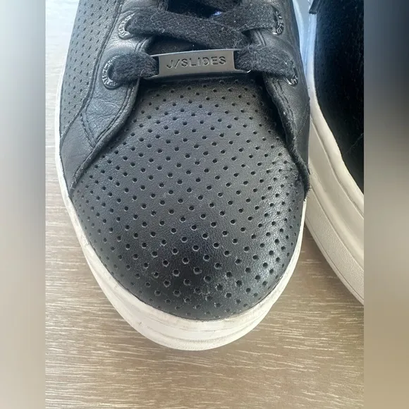 J/SLIDES Women’s Platform Sneakers - Black - Size 8
