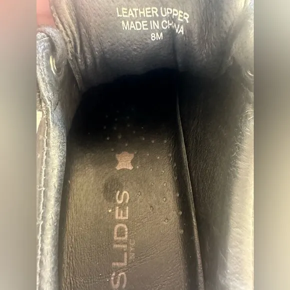 J/SLIDES Women’s Platform Sneakers - Black - Size 8