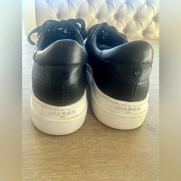 J/SLIDES Women’s Platform Sneakers - Black - Size 8