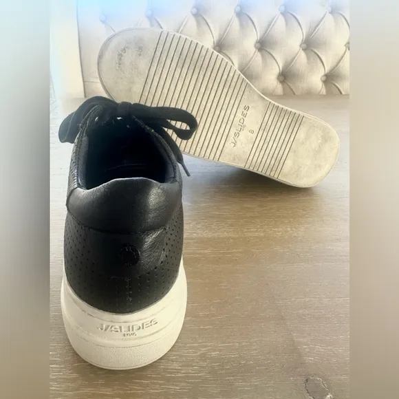 J/SLIDES Women’s Platform Sneakers - Black - Size 8