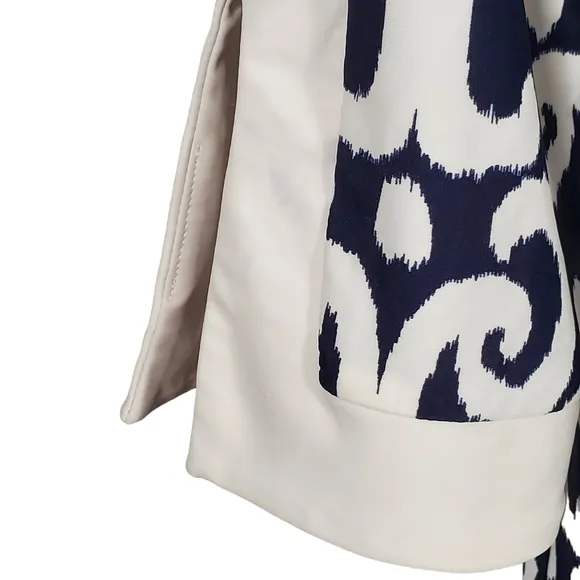 Jude Connally Holly Tunic Dress Navy White Jersey Stretch Large