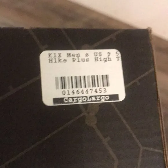 K1X H1ke Black White Boots Winter Shoes K1XFWM000006 Men's Size 9.5