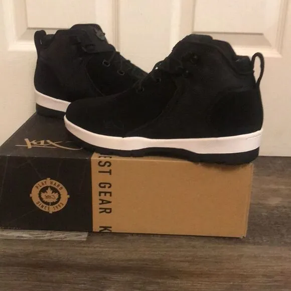 K1X H1ke Black White Boots Winter Shoes K1XFWM000006 Men's Size 9.5