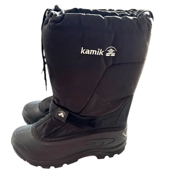 Kamik Greenbay 4 insulated Black Winter Boots Waterproof SZ 9 Worn 1X