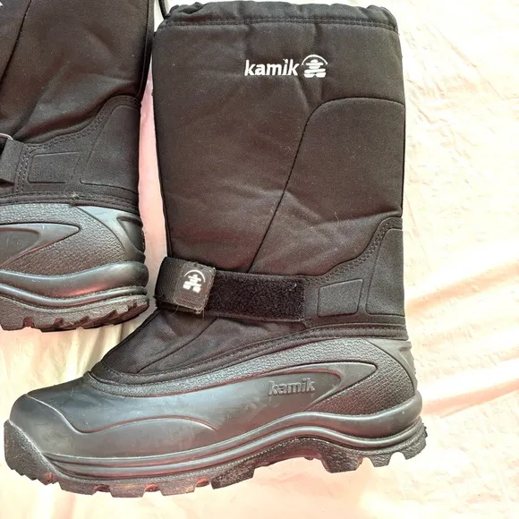 Kamik Greenbay 4 insulated Black Winter Boots Waterproof SZ 9 Worn 1X