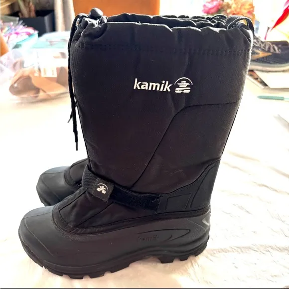 Kamik Greenbay 4 insulated Black Winter Boots Waterproof SZ 9 Worn 1X