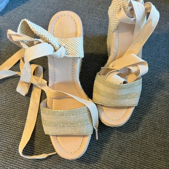 Kate Spade Espadrilles with Ankle Ribbon Ties