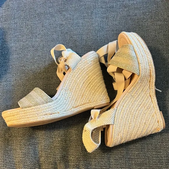 Kate Spade Espadrilles with Ankle Ribbon Ties
