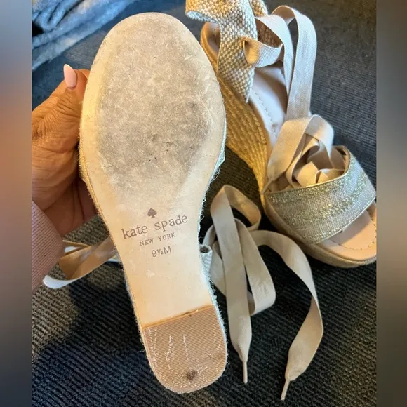 Kate Spade Espadrilles with Ankle Ribbon Ties