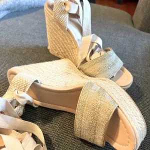 Kate Spade Espadrilles with Ankle Ribbon Ties