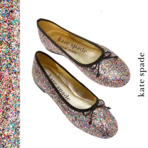 Kate Spade New York NEW Honey Slip-On Glitter Ballet Flats Women's Size 6