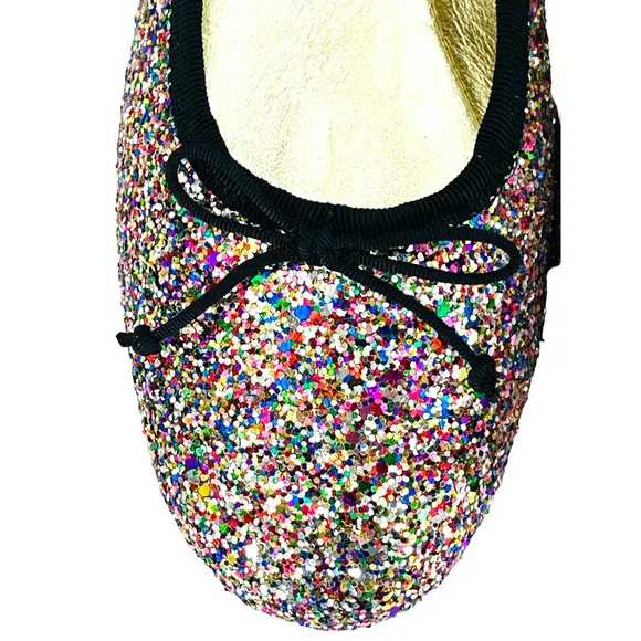 Kate Spade New York NEW Honey Slip-On Glitter Ballet Flats Women's Size 6