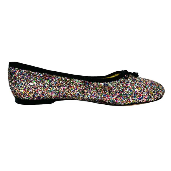 Kate Spade New York NEW Honey Slip-On Glitter Ballet Flats Women's Size 6