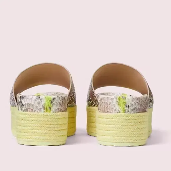 Kate Spade NIB Platform Slide Sandals size 10