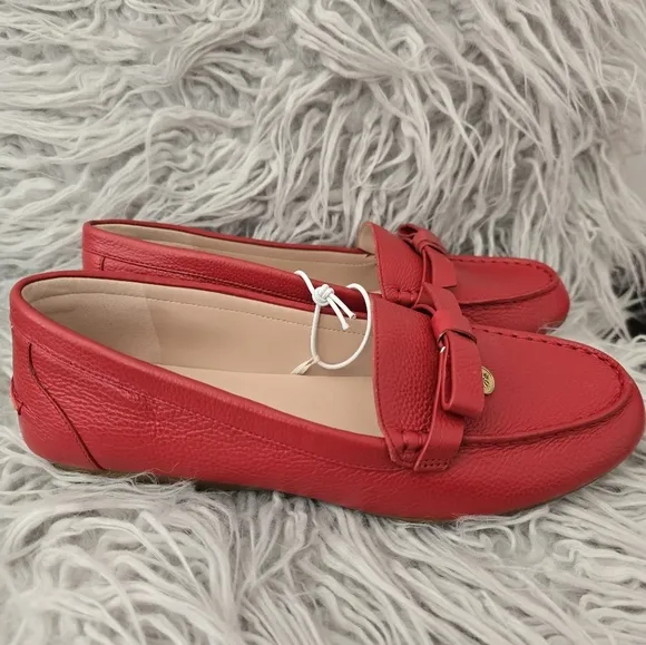Kate Spade Red Leather Loafers 8usa