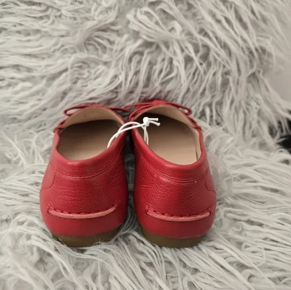 Kate Spade Red Leather Loafers 8usa
