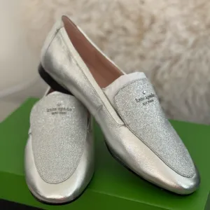 Kate Spade Silver Women's Loafers sz 10