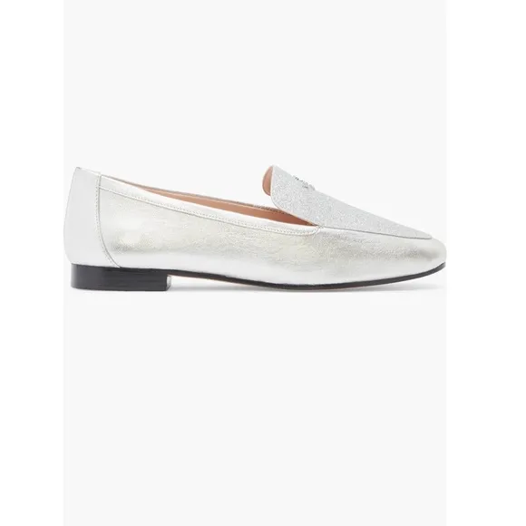 Kate Spade Silver Women's Loafers sz 10