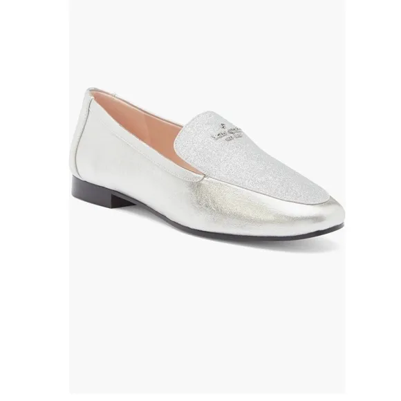 Kate Spade Silver Women's Loafers sz 10